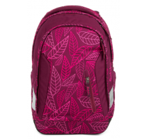 Školský batoh Satch Sleek - Purple Leaves
