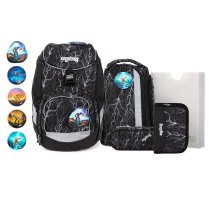 Školská taška Set Ergobag pack Super ReflectBear Glow